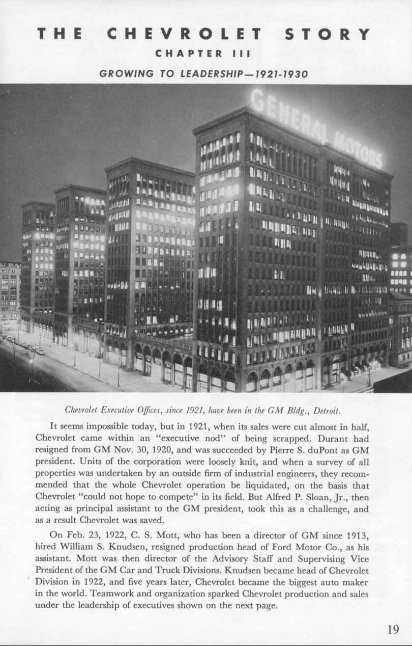 The Chevrolet Story - Published 1956 Page 21